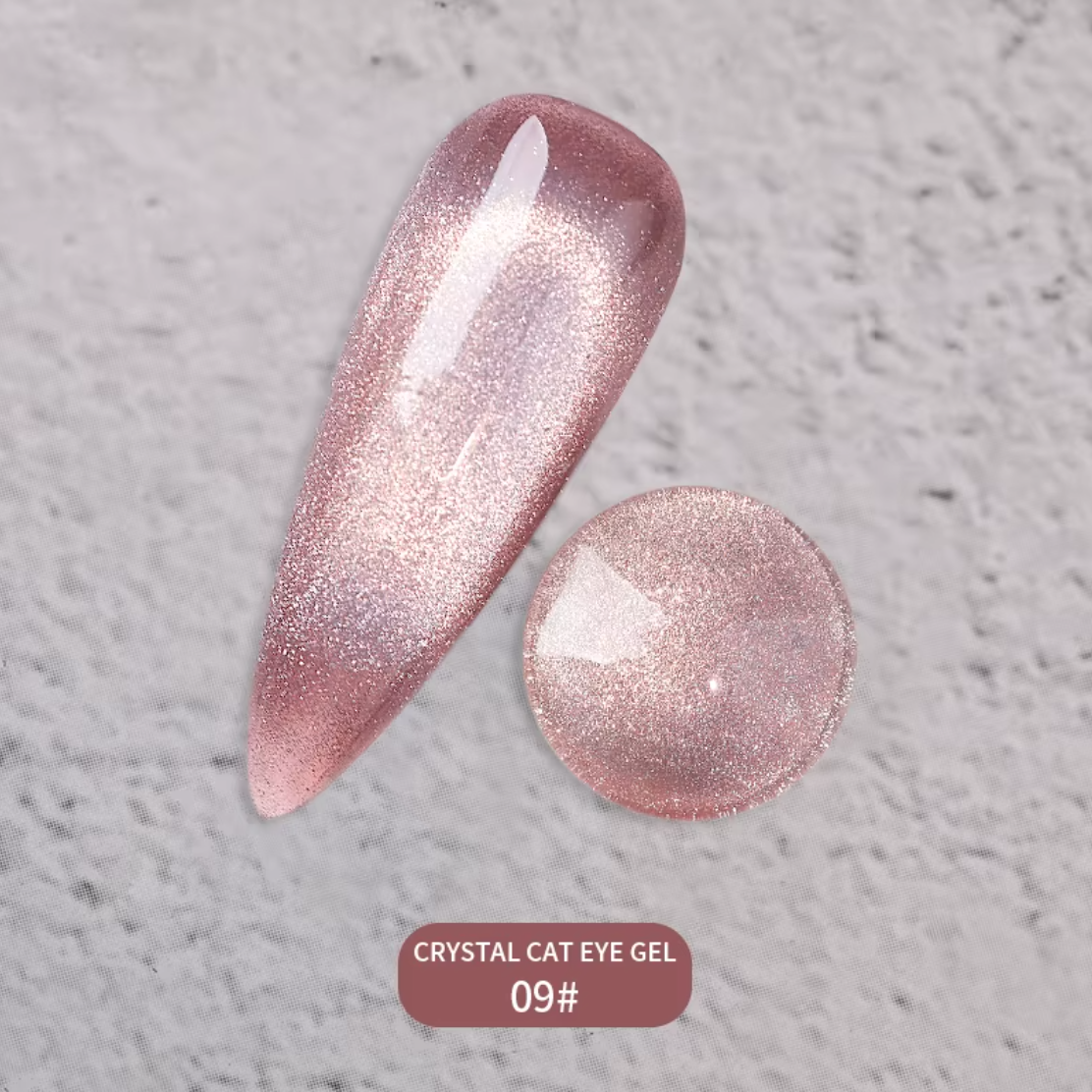 Crystal Pink Aura Cat Eye Gel