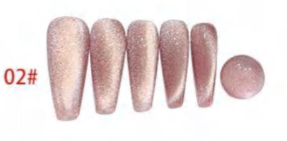 Blush Emerald Pearl Magnetic Cat Eye Gel