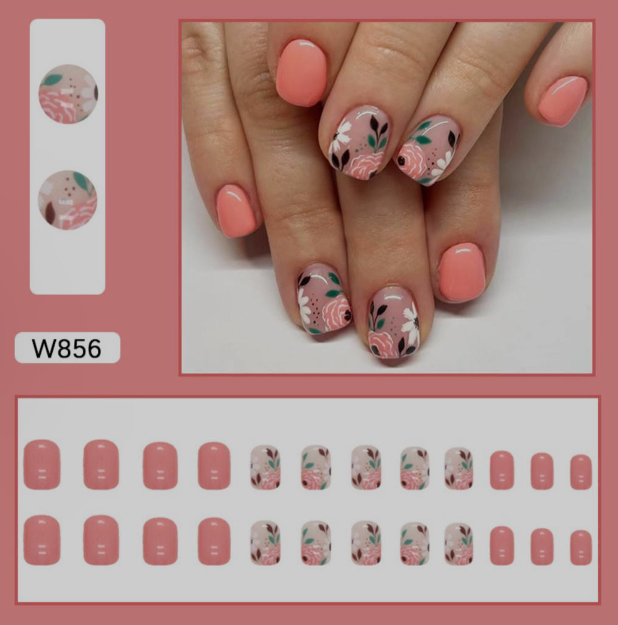 Pretty in Peach Press On Nails