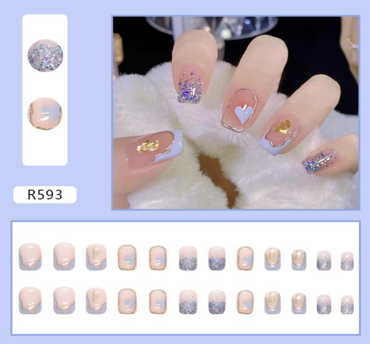 Glitz and Glamour Press On Nails