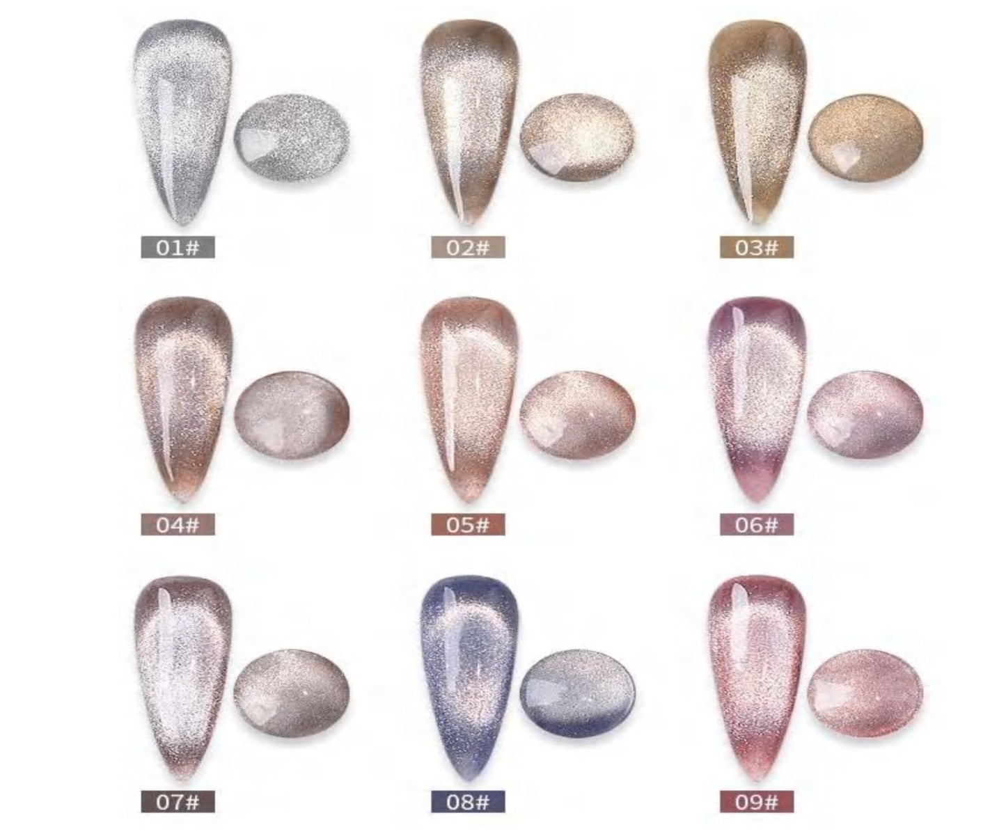 Crystal Rose Glow Cat Eye Gel