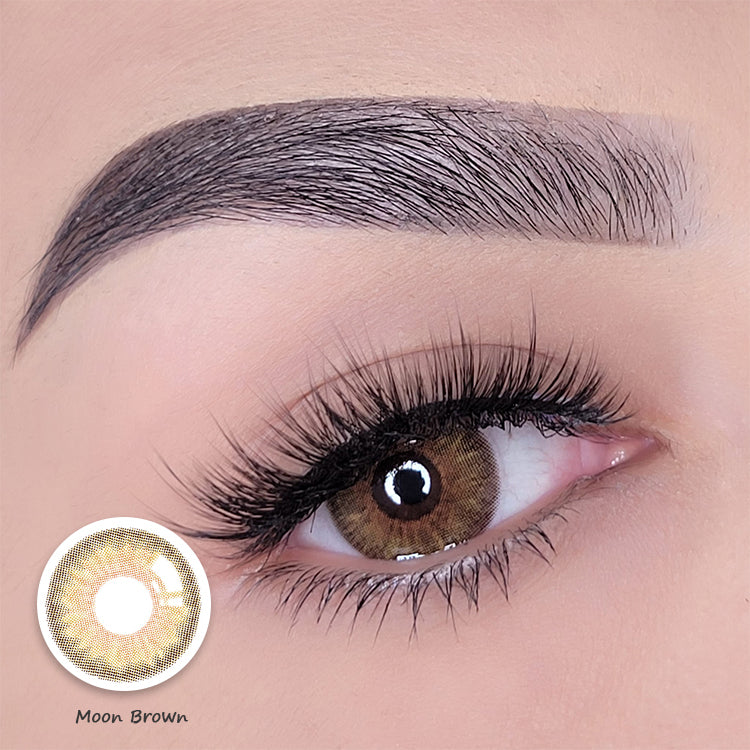 Meetone Moon Brown Contact Lenses