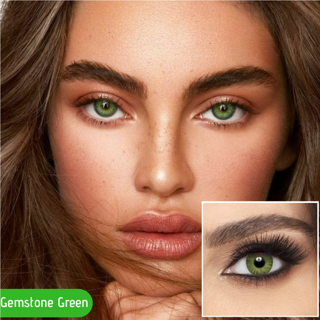 Gemstone Green Yearlies Colored Contact Lens