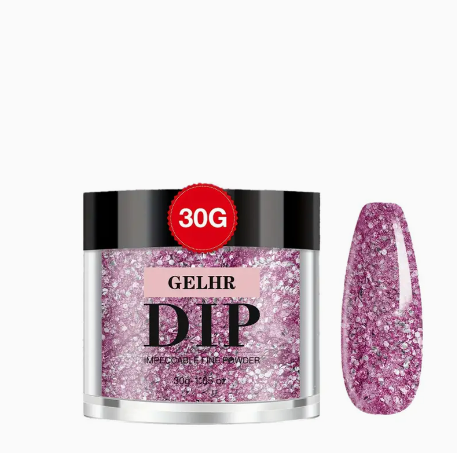 GELHR Dip Powder Glittery Pink 30g