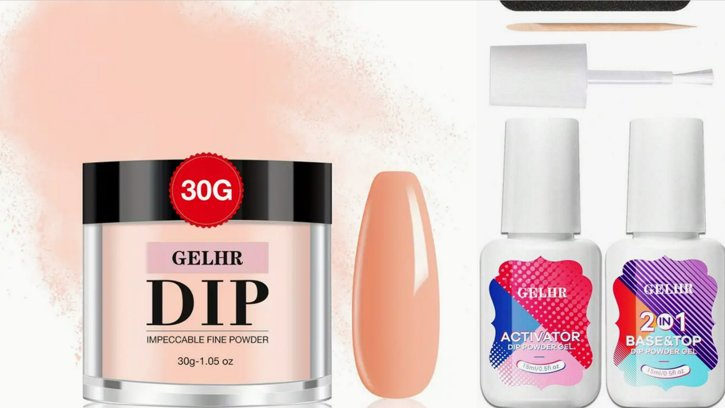 GELHR Dip Powder Peach Macaroon