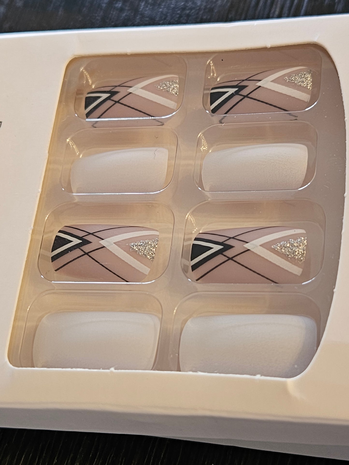 Artic Geometry Press On Nails