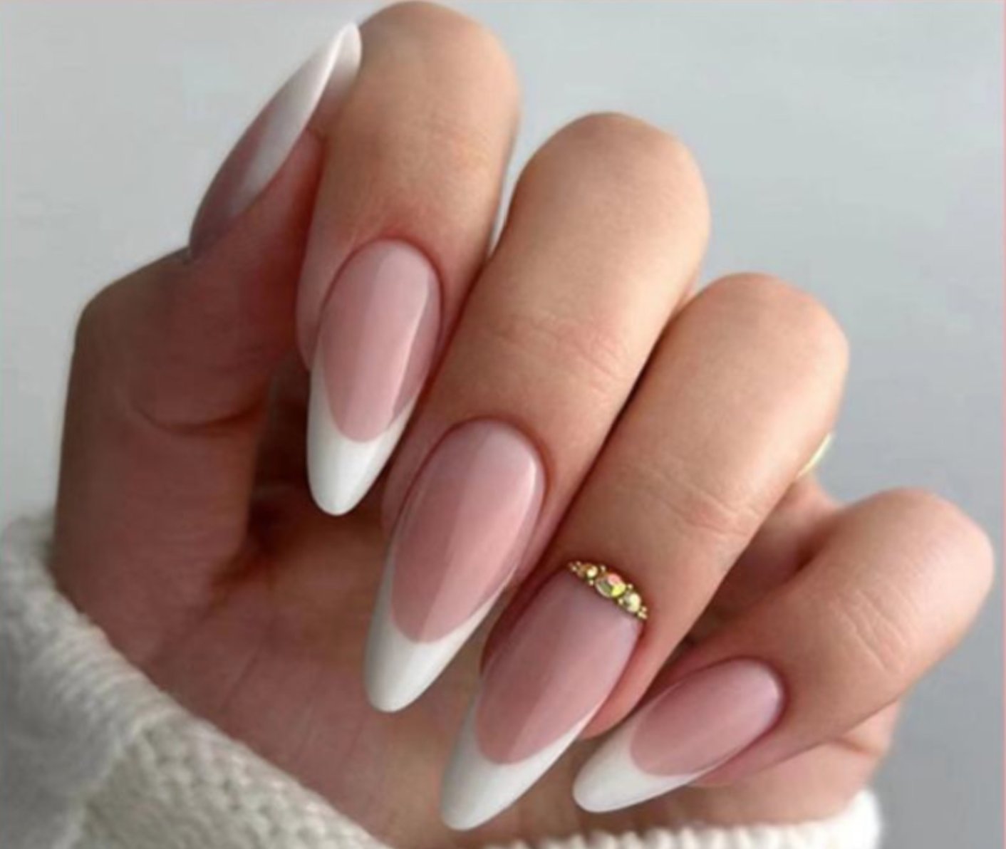 French Tip Press On Nails
