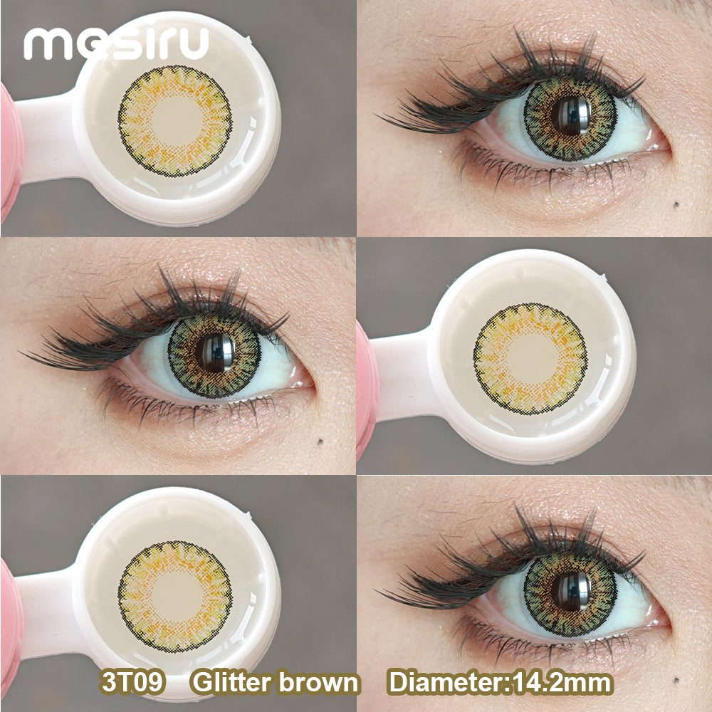Mesiru Glitter Brown Contact Lens
