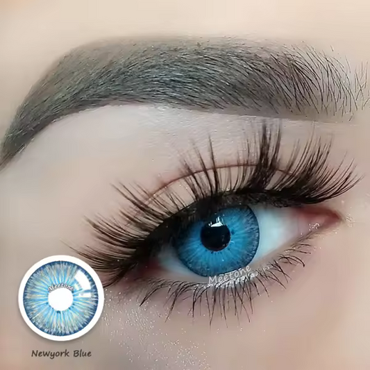 Meetone New York Blue Contact Lenses