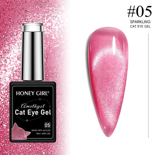 Amethyst Petal Shine Magnetic Cat Eye Gel
