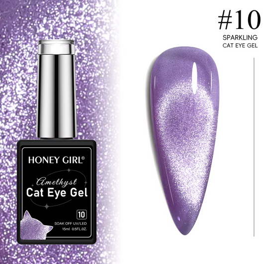 Amethyst Lilac Glow Magnetic Cat Eye Gel