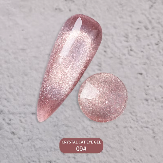 Crystal Pink Aura Cat Eye Gel