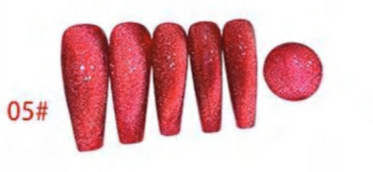 Crimson Emerald Pearl Magnetic Cat Eye Gel
