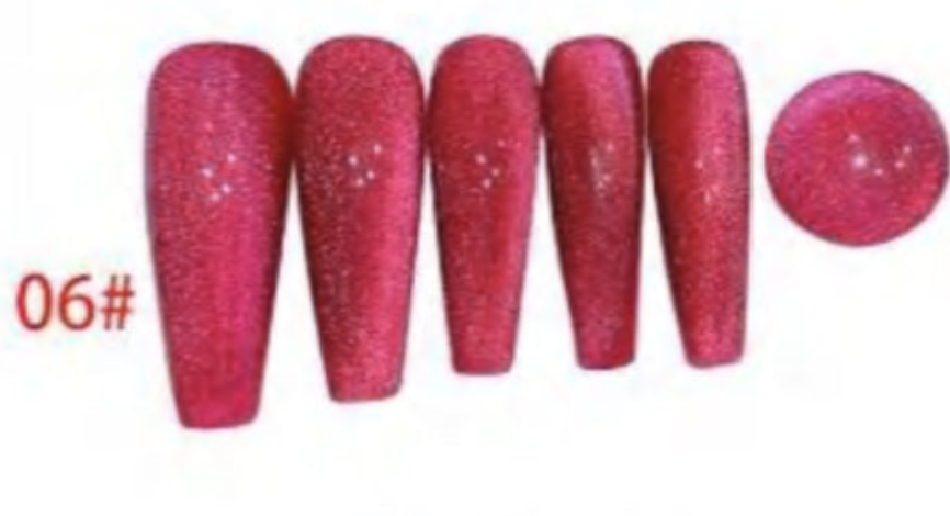 Ruby Emerald Pearl Magnetic Cat Eye Gel