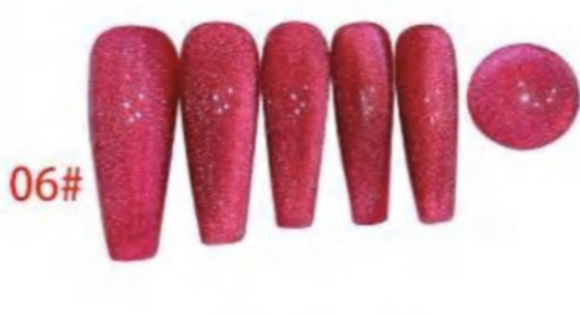 Ruby Emerald Pearl Magnetic Cat Eye Gel