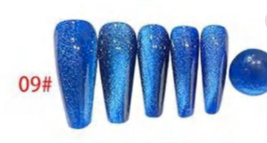 Sapphire Emerald Pearl Magnetic Cat Eye Gel