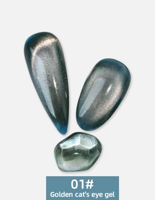 Golden Lagoon Pearl Magnetic Cat Eye Gel