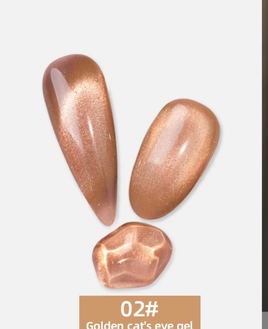Golden Chestnut Pearl Magnetic Cat Eye Gel