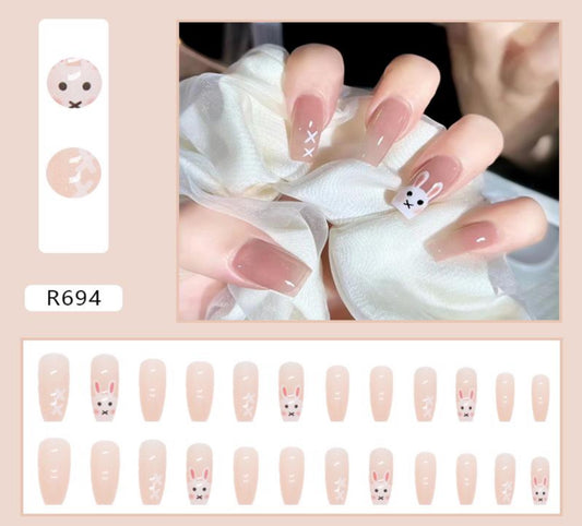 Sugar Bunny Press On Nails