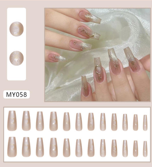Stars and Moon Press On Nails
