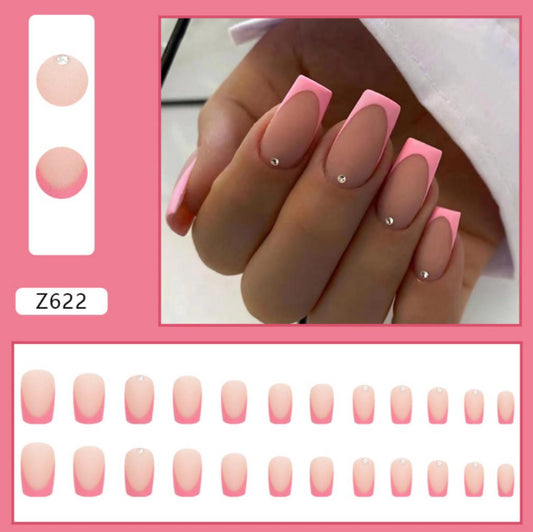 The Pink French Tip Press On Nails