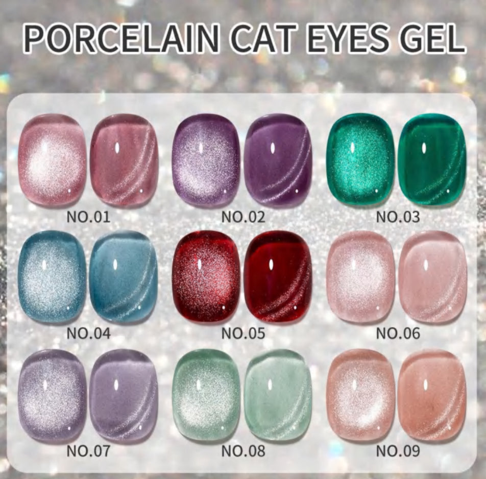 Porcelain Ruby Cat Eye Gel