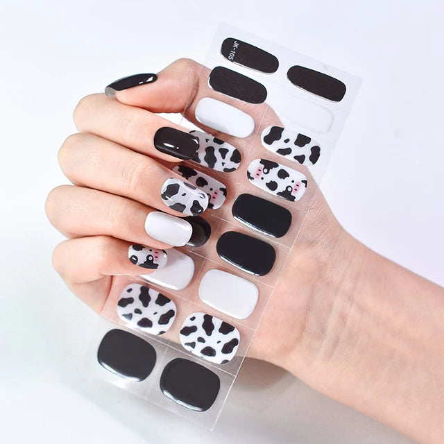 Moo-ving semi cured gel nail strips