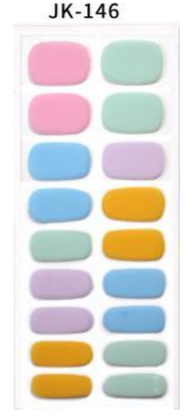 candy coloured gel nail wraps