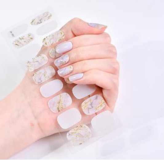 Pearl & Marble Gel Nail Strips