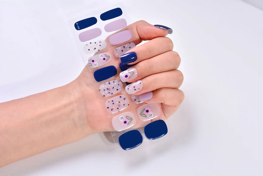 Navy Nirvana Gel Nail Wraps