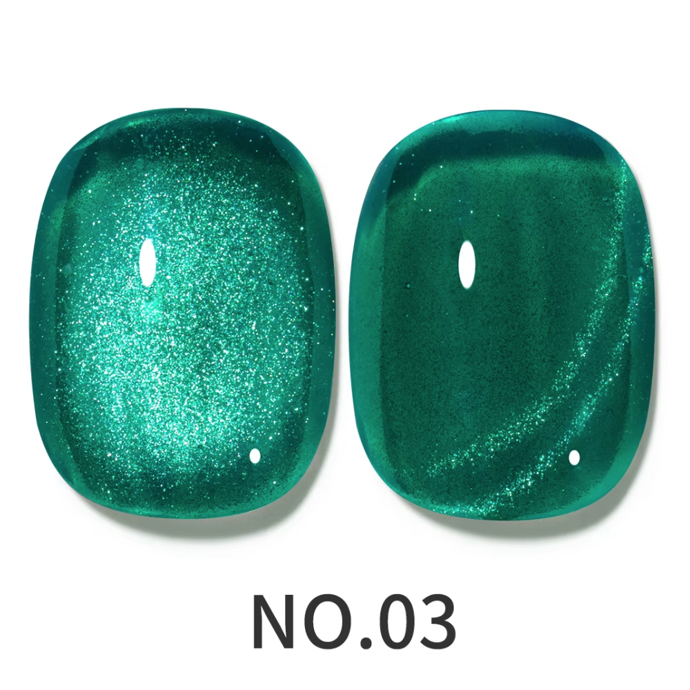 Porcelain Emerald Cat Eye Gel