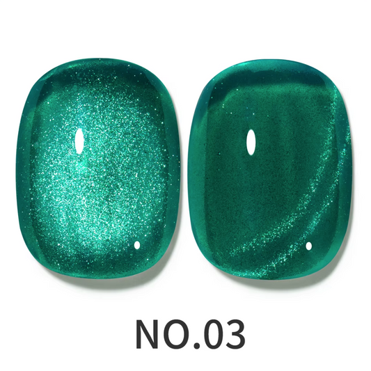 Porcelain Emerald Cat Eye Gel