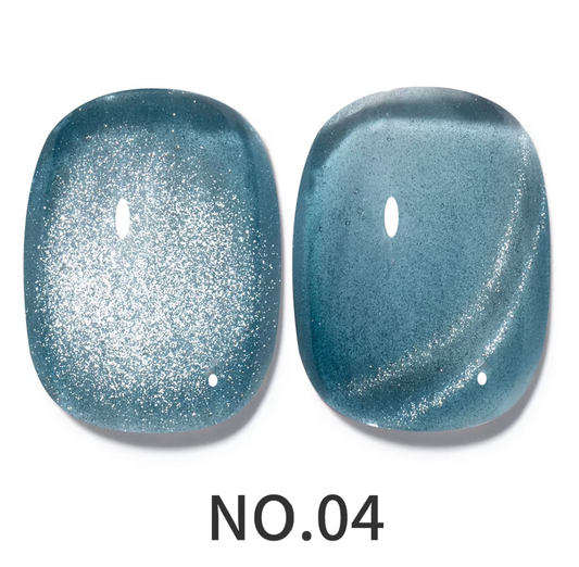 Porcelain Aqua Cat Eye Gel