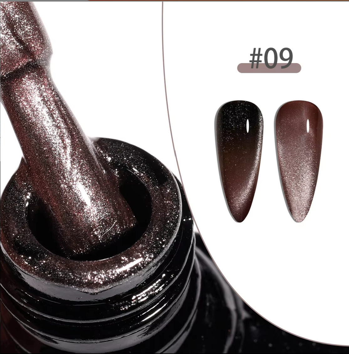 Russet Flame Mahogany Magnetic Cat Eye Gel