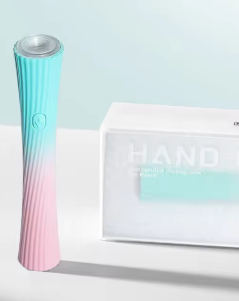 Turquoise & Pink Handheld UV lamp