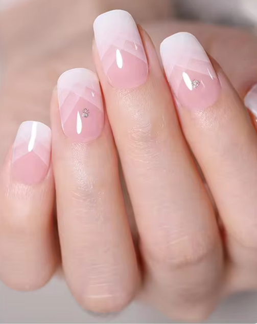 Elegant French Tip Gel Nail Wrap