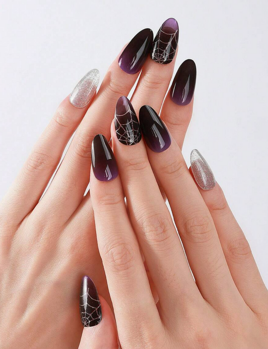 Midnight Web Gel Nail Strips