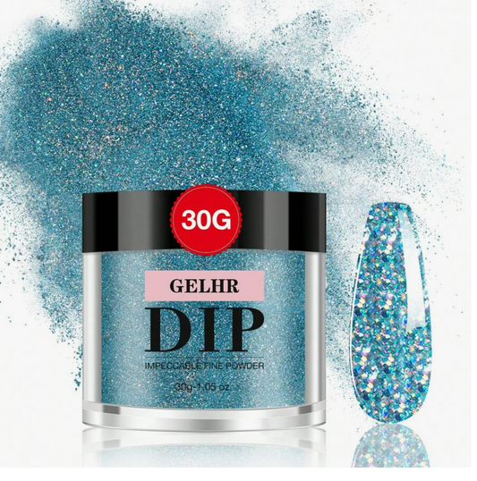 GELHR Dip Powder Azure Shimmer 30g