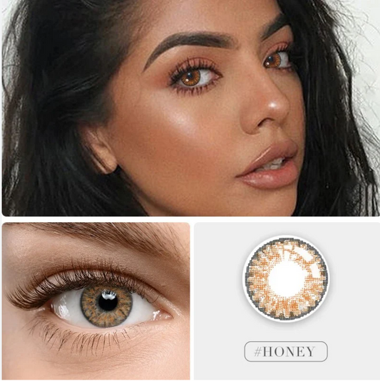 3 Tone Honey Yearlies Colored Contact Lens