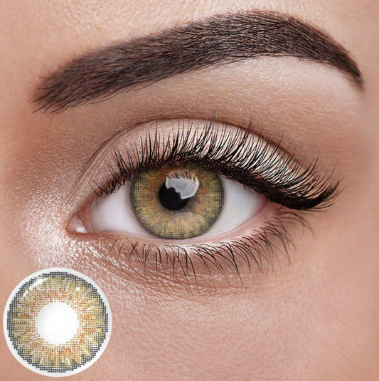 3 Tone Hazel Yearlies Colored Contact Lens