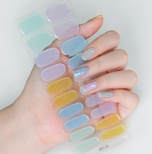 Pastel Pretty Semi Cured Gel Nail Stickers