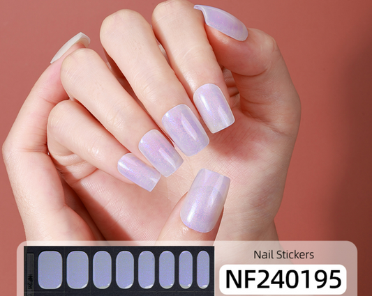 Lilac Rose Semi Cured Gel Nail Wrap