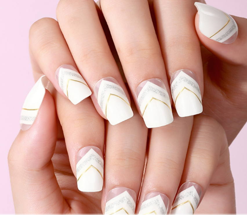 Gilded Edge Semi Cured Gel Nail Stickers