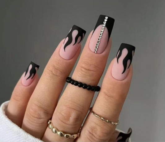 This Girl is On Fire Press On Nails