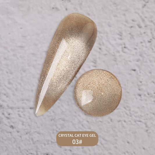Crystal Bronze Spark Cat Eye Gel