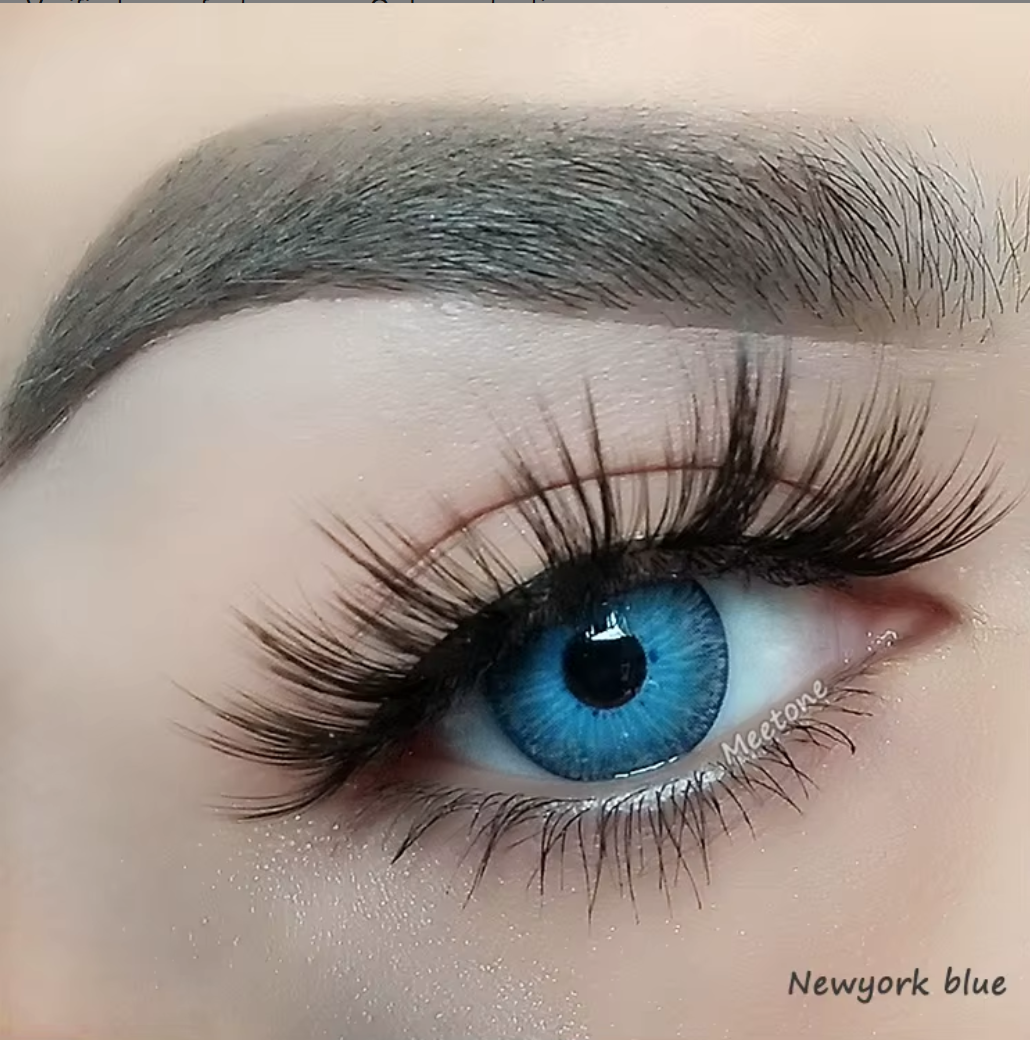 Meetone New York Blue Contact Lenses