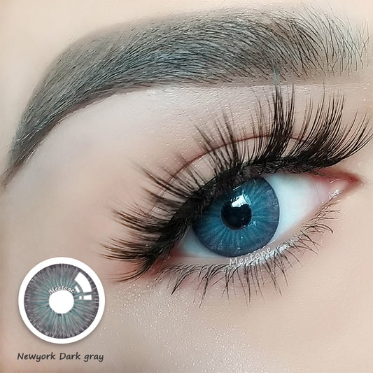 Meetone New York Dark Grey Contact Lenses